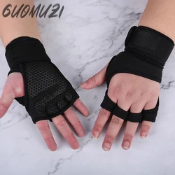 2021 New Weight Lifting Training Gloves Women Men Fitness Sports Body Building Gymnastics Grips Gym Hand Palm Protector Gloves