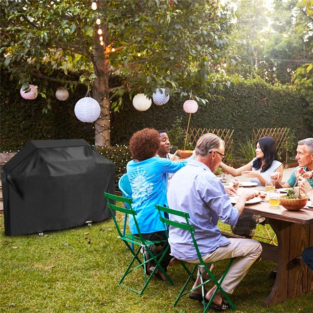 Bbq Cover Vízálló Weber Nagy Teherbírású Grill Por Rain Uv Az Elektromos Barbe Barbecue -Kiegészítők Kültéri Kertjéhez - Image 6
