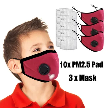 

Children Mouth Mask Unisex Cotton Face Fabric Facial Mask Anime Mouth Caps Washable For Cycling Camp Mascarillas Маски#YL5