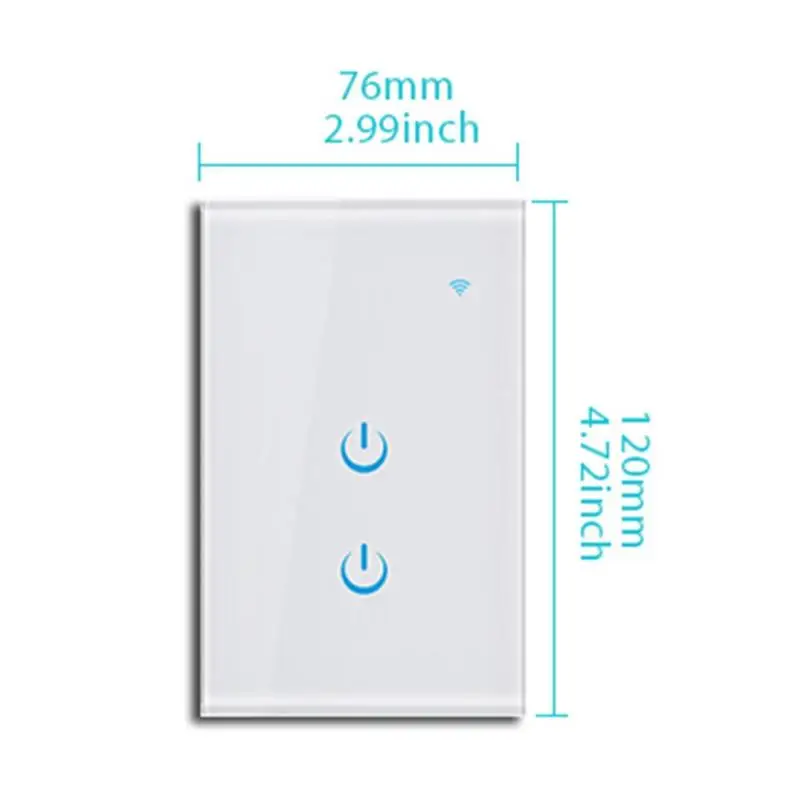 Tuya US Smart Touch переключатель лампы Настенный Wi-Fi адаптер панель мобильное приложение дистанционное управление Поддержка IFTTT «умное» Голосовое управление