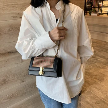 

Women Vintage Chain Handbags High-quality Leather Single Shoulder Messenger Bags Elegant Designer Crossbody Bags Louis Brand GG