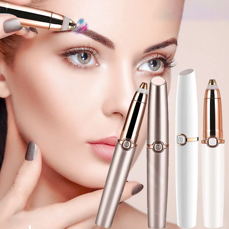 

Electric Eyebrow Trimmer Makeup Painless Eye Brow Epilator Mini Shaver Razors Portable Facial Hair Remover Women Depilator Tool