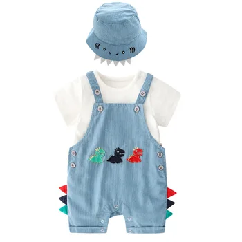 

Boy's cowboy dinosaur 3-piece set handsome boy's outwear BT8106