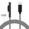 1.8m Usb Type-C Power Supply Charger Adapter 15v 3A Pd Fast Charging Cable for microsoft- Surface Pro 3 4 5 6 7 6