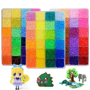 

24/48/72 Colors 39000pcs Perler Toy Kit 5mm/2.6mm Hama beads 3D Puzzle DIY Toy Kids Creative Educational Handmade Craft Toy Gift