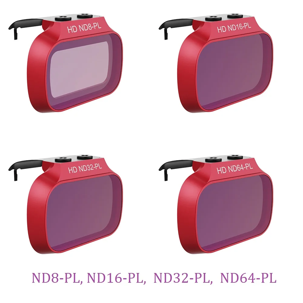 PGYTECH Mavic Мини профессиональный набор фильтров для объективов ND8/16/32/64-PL ND8/16/32/64 для DJI Mavic мини-Дрон аксессуары - Цвет: ND-PL Filter Set
