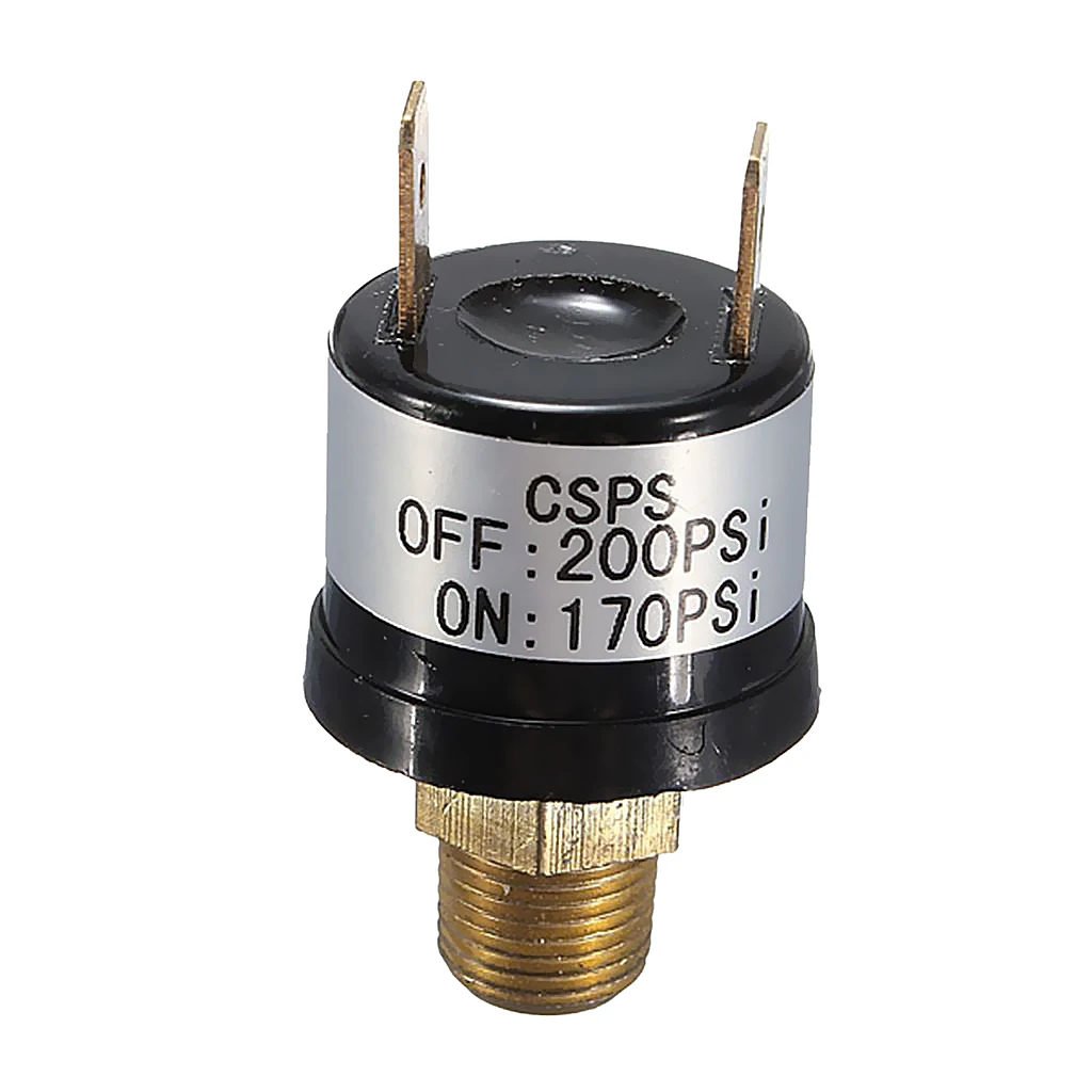 12V Air Pressure Switch Rated For Trumpet Train Horn Compressor 170-200 PSI