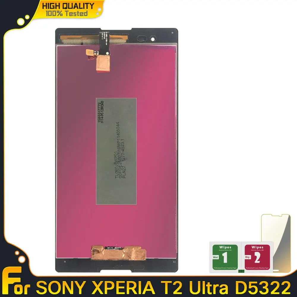 LCDs для Sony Xperia T2 Ultra D5322 D5303 D5306 XM50h ЖК-дисплей сенсорный экран дигитайзер замена