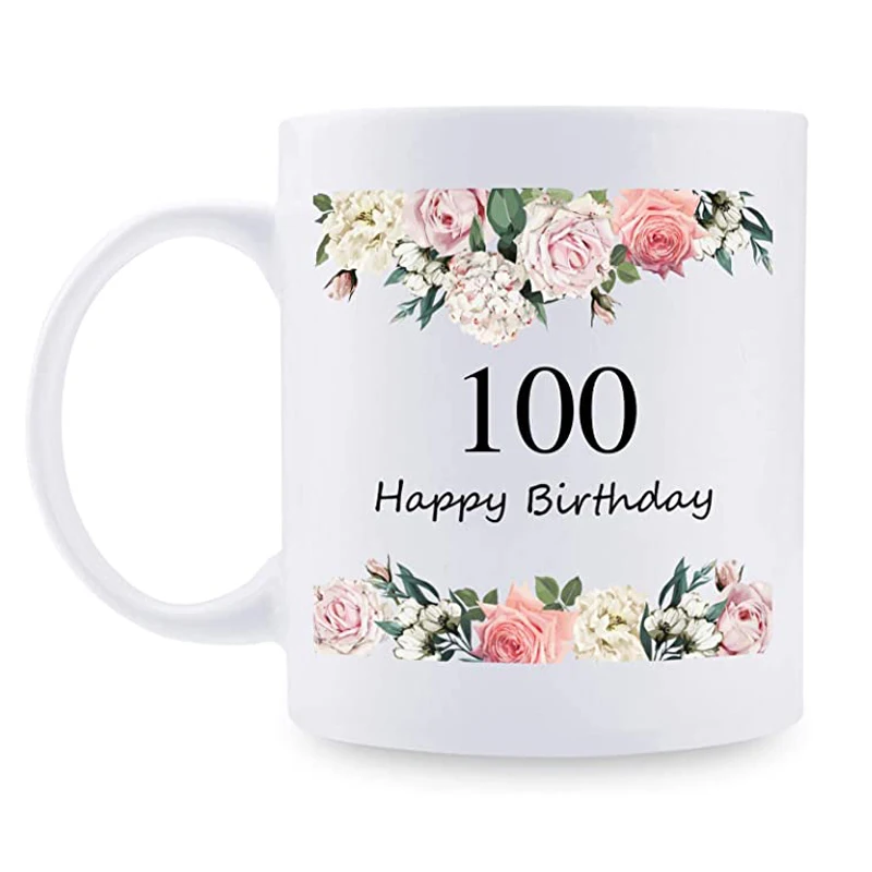 

100th Birthday Gifts for Women - 1921 Birthday Gifts for Women, 100 Years Old Birthday Gifts Coffee Mug for Mom, Wife, Friend,