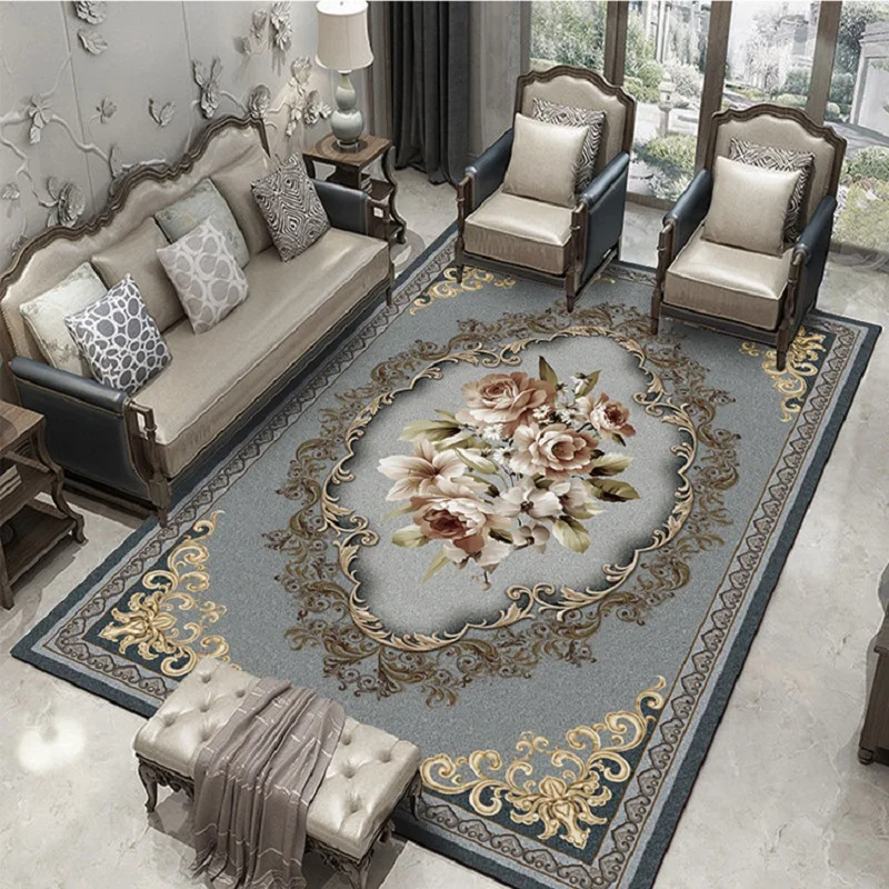 European Style High Quality Art Flower Art Carpet For Living Room Bedroom Anti-Slip Floor Mat Fashion Kitchen Carpet Area Rugs European Style High Quality Art Flower Art Carpet For Living Room Bedroom Anti-Slip Floor Mat Fashion Kitchen Carpet Area Rugs