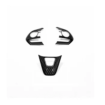 

ABS Carbon Fibre Sticker For Toyota COROLLA CROSS 2020 Steering Wheel Frame Covers Button Trims Auto Interior Car Accessories