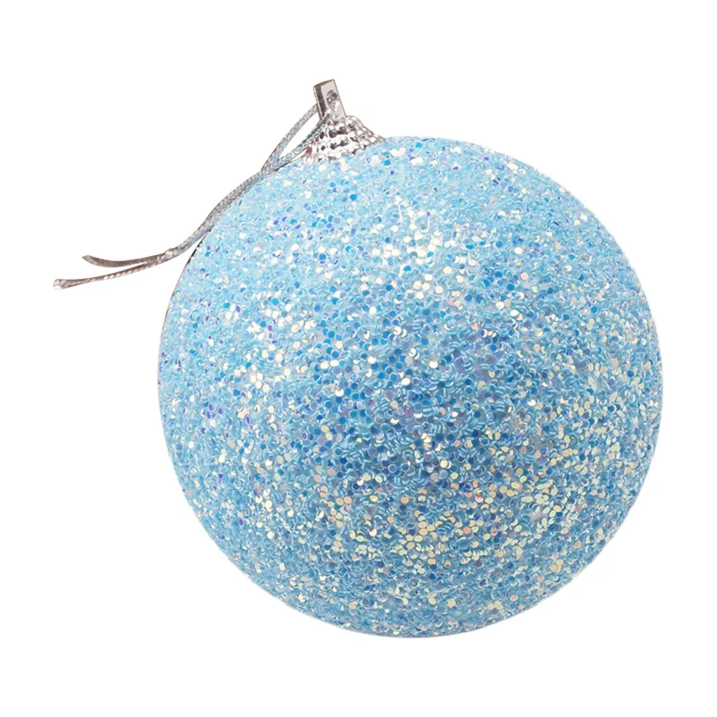 8 см рождественские шары Украшенные стразами Блестящие шары шар Рождественская елка висячие украшения пенные шары украшения счастливый год