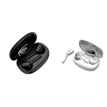 

T9S TWS Earbuds Wireless Stereo Sound Earphones Bluetooth 5.0 In-Ear Headphones Sports Headset Noise Reduction with Charging Box