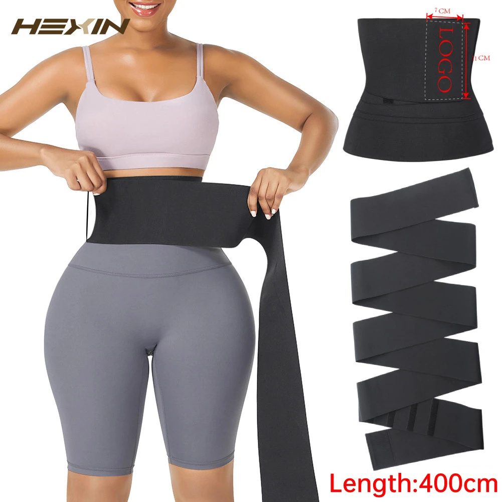Snatch Me Up Bandage Waist Trainer Tummy Wrap Sauna Belt Weight Loss