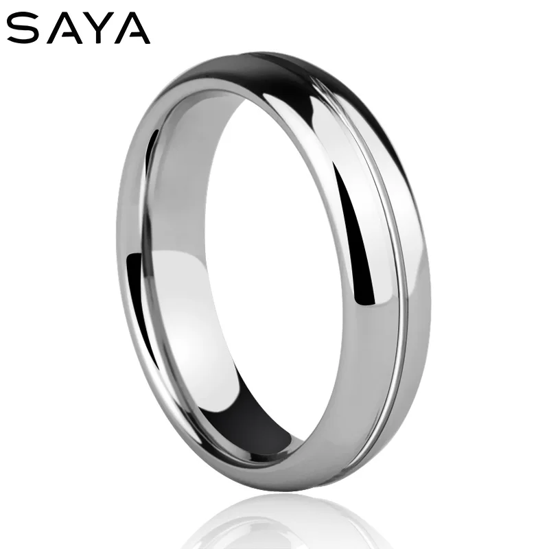 

3.5mm Tungsten Carbide Mens Groove Mens Wedding Band Ring SIZE 8-13