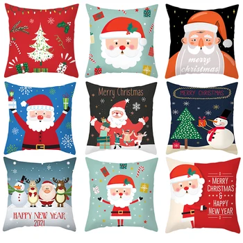 

Christmas Cushion Cover Decorative Pillow Cover Pillow Case Home Decor Sofa Bed Christmas Decor for Home Pillowcase 45X45cm