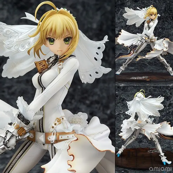 Fate/Grand ordersaber 2-Order Сетчатое свадебное платье невесты красочное свадебное платье Nero украшение гаражный комплект