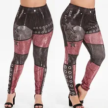 Модные леггинсы, сексуальные, повседневные, очень эластичные, с принтом, гетры, подходят, с принтом, спортивные, тренировочные, спортивные, легинсы, штаны, брюки