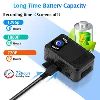 BOBLOV N9 Mini Body Camera Full HD 1296P Body Mounted Camera Small Portable Night Vision Police Body Cam 128GB/258GB mini camera - Image 5