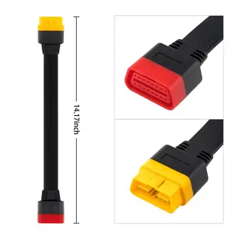 Launch OBD Extension Cable for X431 V/V+/PRO/PRO 3/Easydiag 3.0/Mdiag/Golo Main OBD2 Extended Connector 16Pin male to Female 4