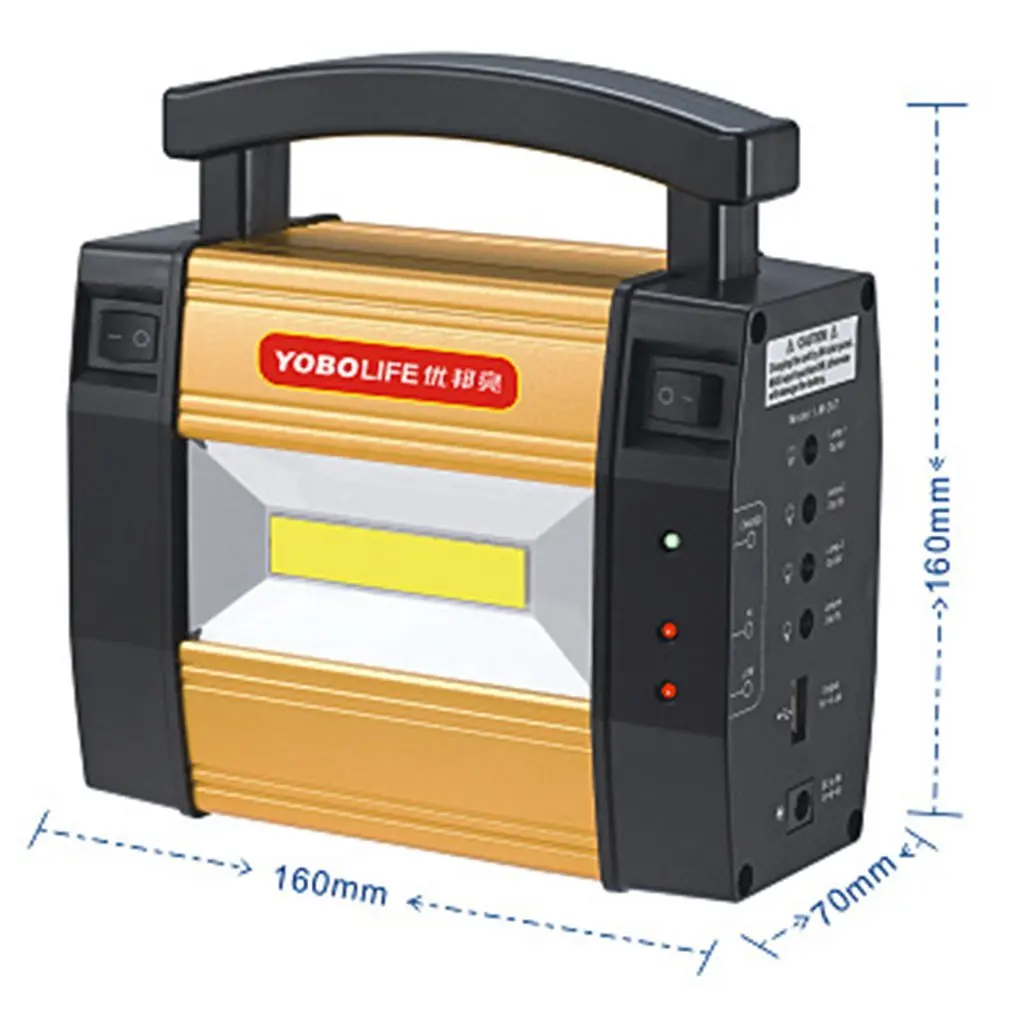 Портативный Размеры Панели солнечные хранения Мощность генератор для дома Открытый Кемпинг Мощность Системы генератор для светодиодный лампы