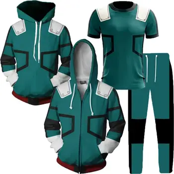 

Anime My Hero Academia All Might Midoriya Izuku Bakugou Katsuki Asui Tsuyu Cosplay Costume T-shirt Sweatshirt Pants Uniforms