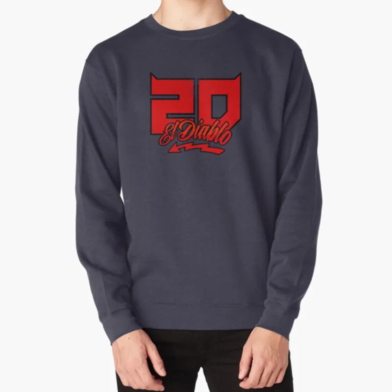 Fabio \ "El Diablo \" Quartararo футболка гонки гонщик 20 fabio quartararo демон дьявол - Цвет: navy-sweatshirt