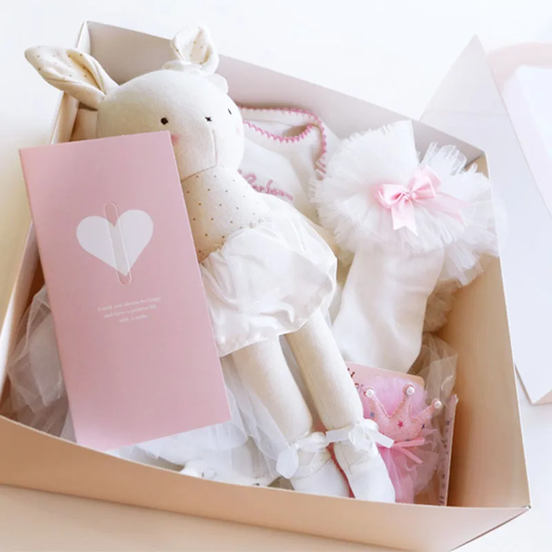 Подарок для новорожденных; одежда принцессы для маленьких девочек; комплект из кружевной юбки с цветочным принтом; обувь с полной луной; хлопковый костюм; милая подарочная коробка