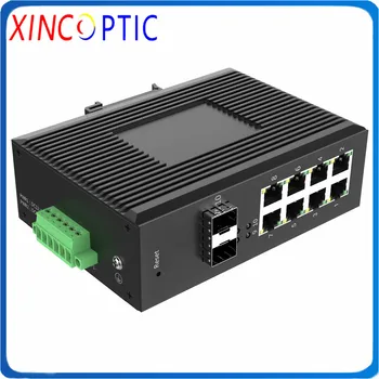 

8PG+2GF(SFP) 10-port 10/100/1000M Industrial PoE Switch,2*1000Base-X,8*10/100/1000Base-T Managed Gigabit Industrial Switch