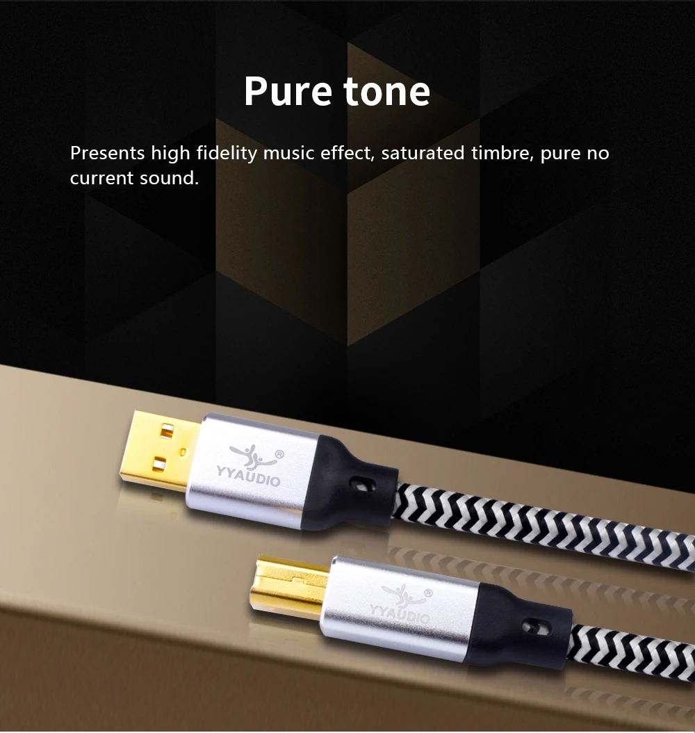 Cabo De Dados HiFi, A-B, DAC, Hi-End OCC