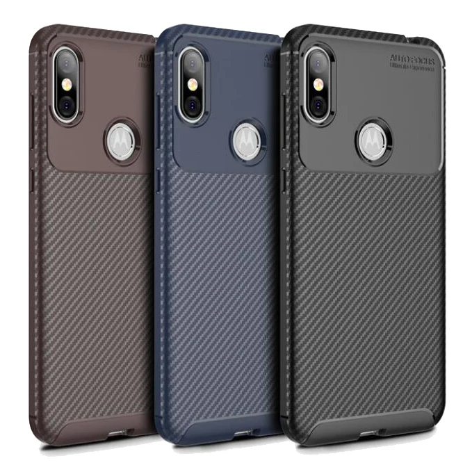 

Carbon fiber phone case FOR:Motorola G6 E5V Z3 P30 G7 ONE P40 E6 Z4 Play note Power Plus Beetle TPU shell anti-fall cover