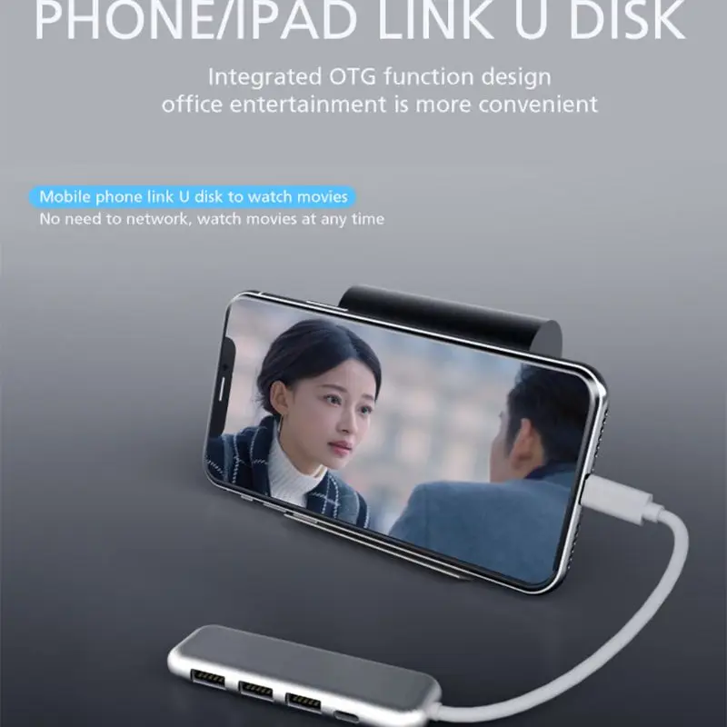 USB C концентратор тип C к HDMI USB 3,0 с SD/TF кард-ридер слот для MacBook/MacBookPro/samsung/huawei D08B