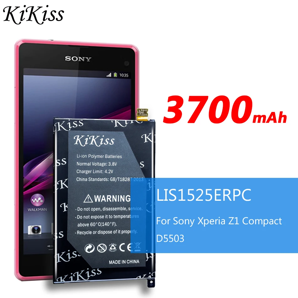 Аккумулятор большой емкости для Sony Xperia Z1 Compact Mini Z1mini Z1C D5503 M51w 3700 мАч LIS1529ERPC