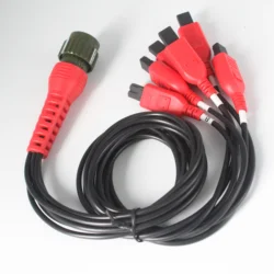 Câble à impulsion pour injecteur de carburant ultrasonique INJ 8B, 6 broches à 14 broches, outil de diagnostic de voiture, pour Machine de nettoyage 