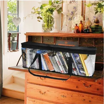 

Book Carrying Bag Removable Bookshe CD Carrying Bag Writing Book Storage Bag Proof Dust Foldable Save Space Waterproof