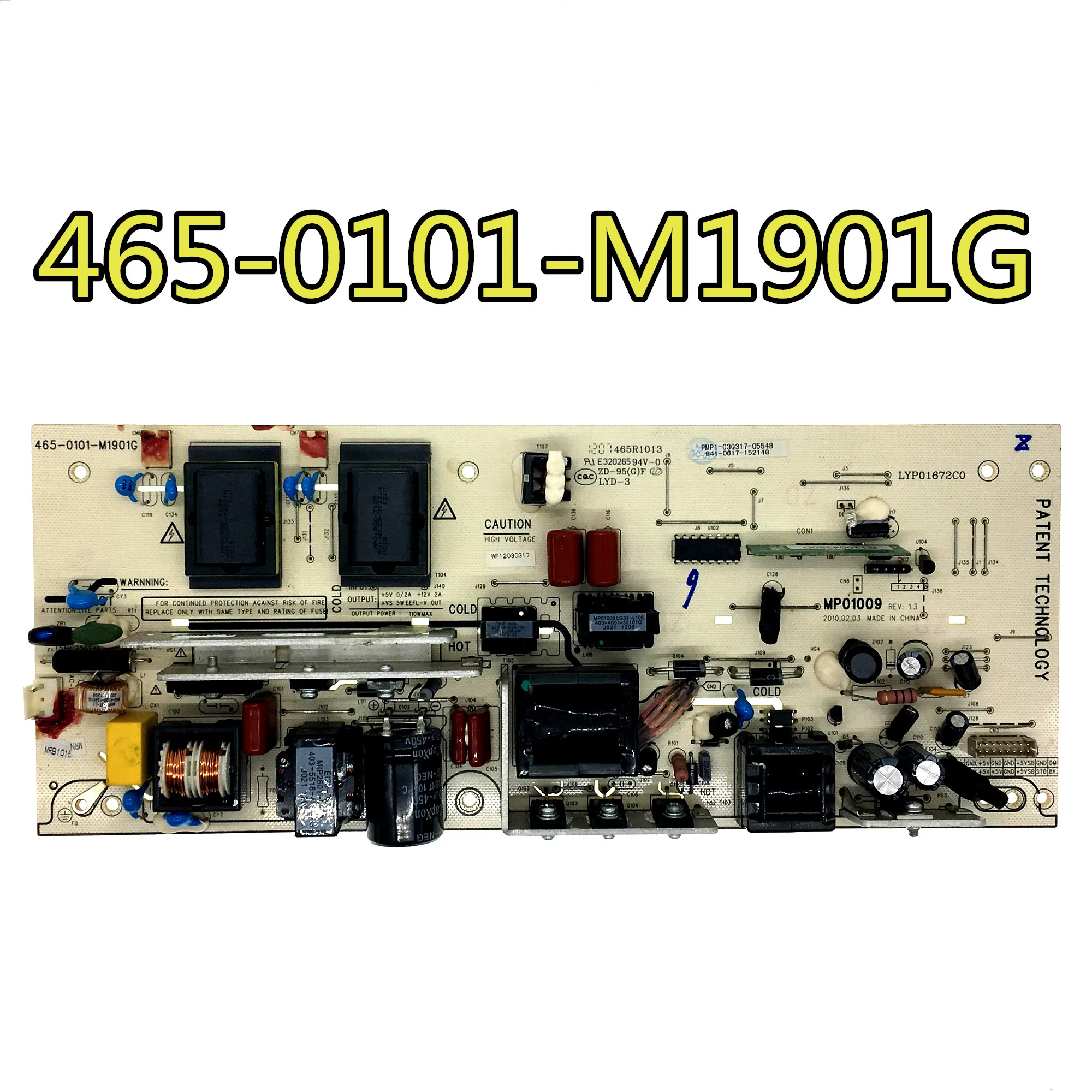 

original 100% test for TCL L32C12/32E09/26E09 465-0101-M1901G/MP01009 power board