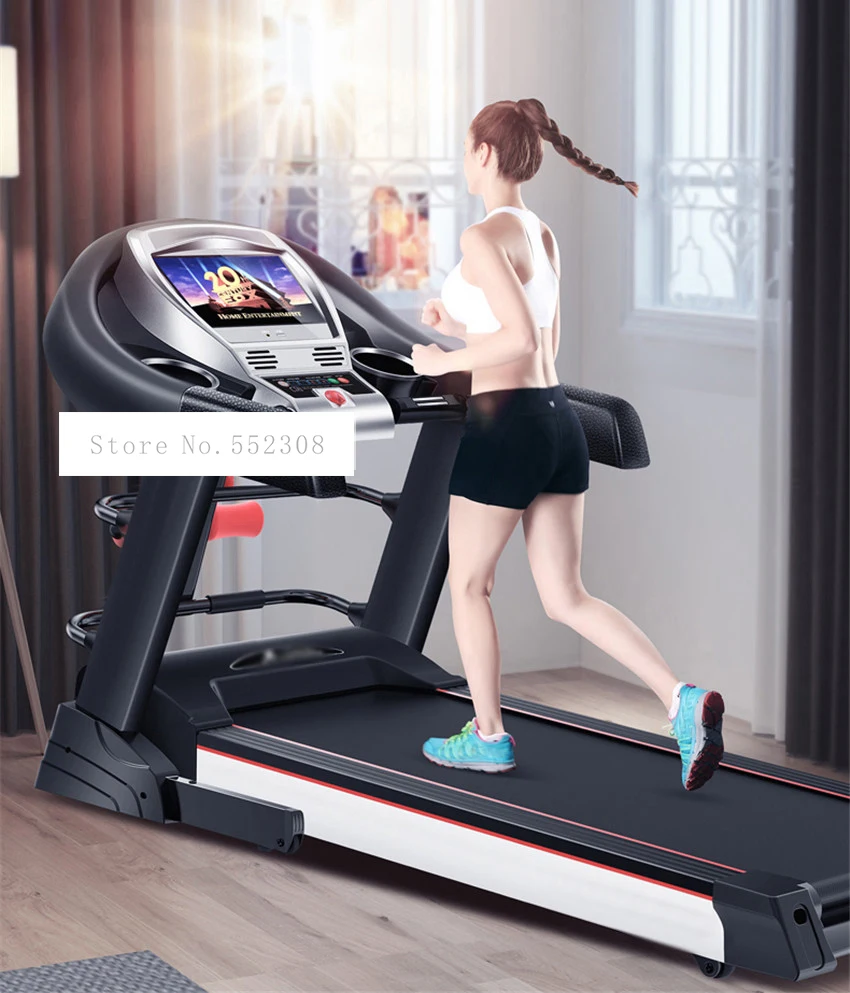 US $536.62 101 inch Treadmill Wifi Color Folding Multifunctional Indoor Electric Treadmill Small Family Super Quiet Fitness Equipment T900