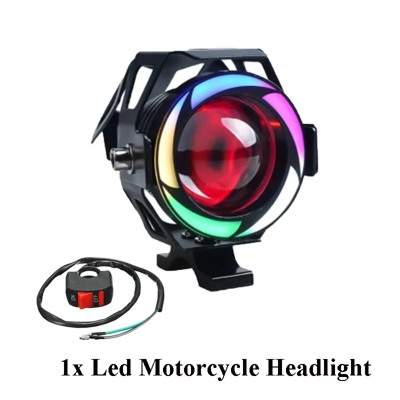 U7 Scheinwerfer 125W Motorrad Scheinwerfer Scheinwerfer LED Motorrad Angel  Eyes Motorrad LED Hilfs Lampe DRL 2 Teile/satz – die besten Artikel im  Online-Shop Joom Geek