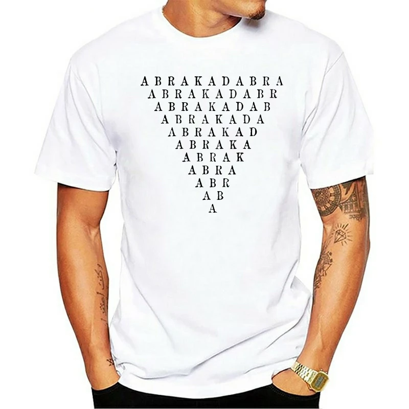 Abracadabra - Magical Incantation Magick Aleister Crowley Mystic T Shirt Summer O-neck Hipster Tops | Мужская одежда