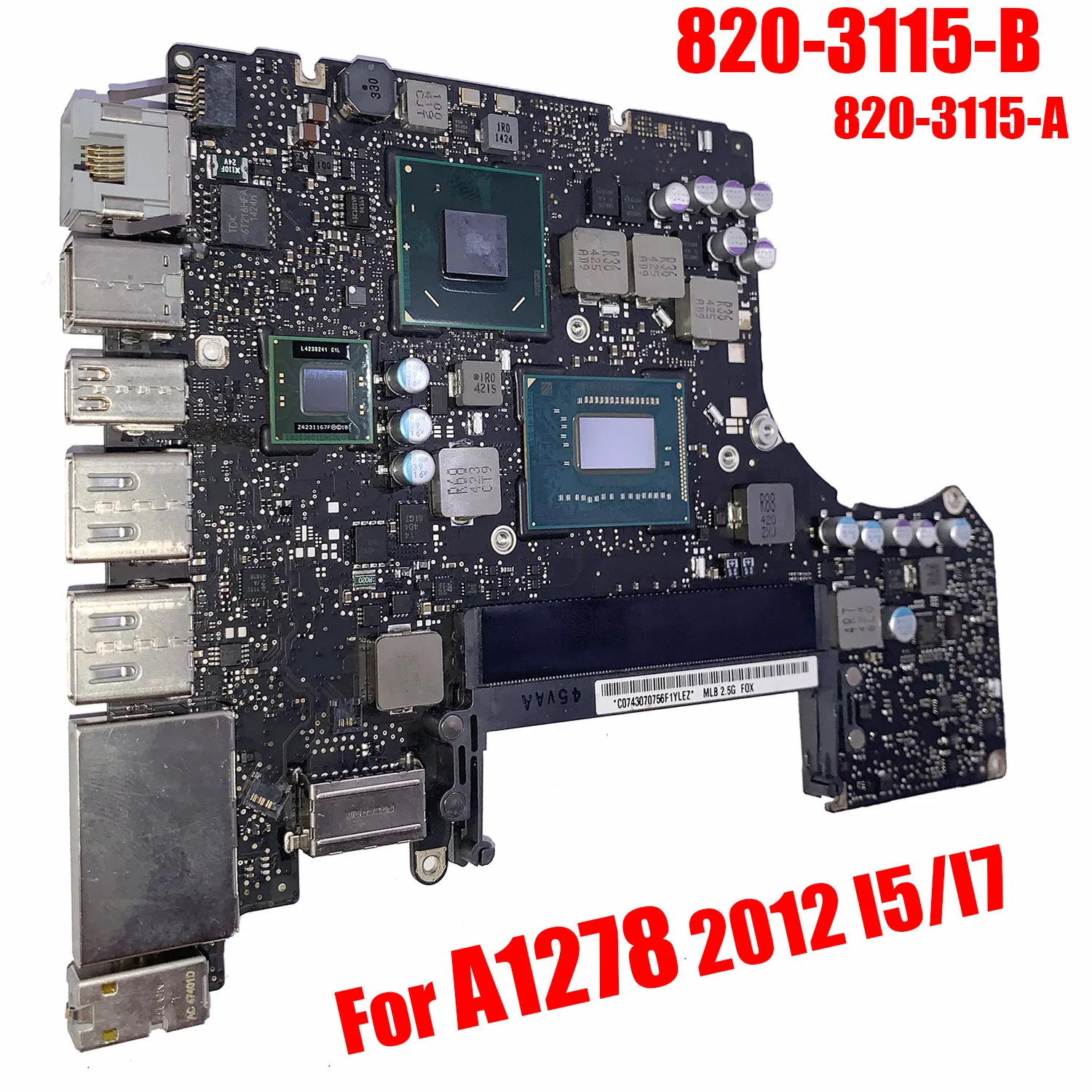 Материнская плата A1278 820 3115 B A для Macbook Pro 13 &quot материнская ноутбука логическая