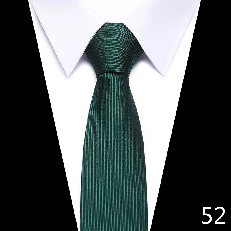 Мужской галстук в полоску, в горошек, 7,5 см, шелк, галстуки для мужчин, официальный синий галстук, Свадебный галстук, модный роскошный клетчатый бизнес - Цвет: 52