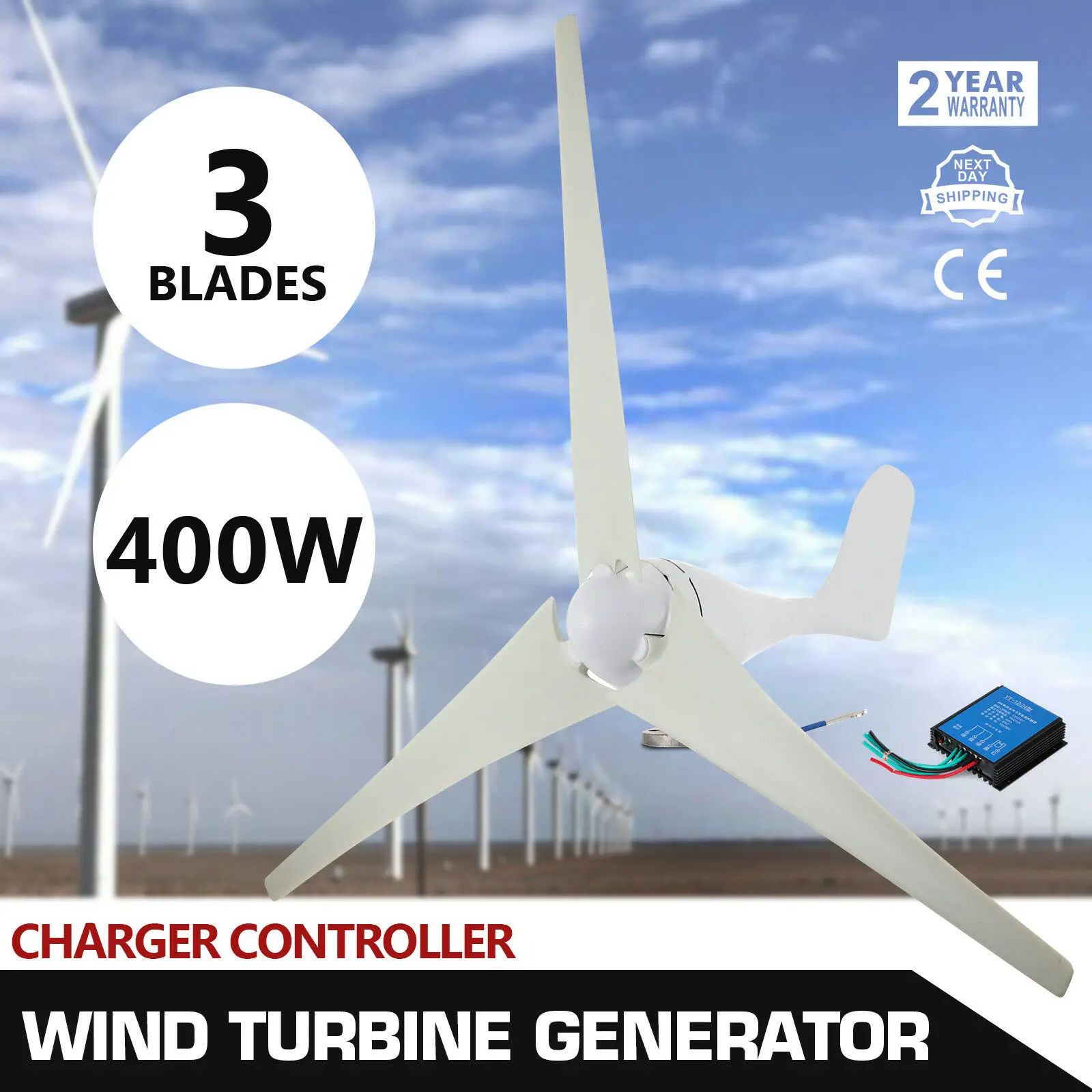 

400w Wind Generator 20a Wind Wind Turbine Wing Kit Green Energy