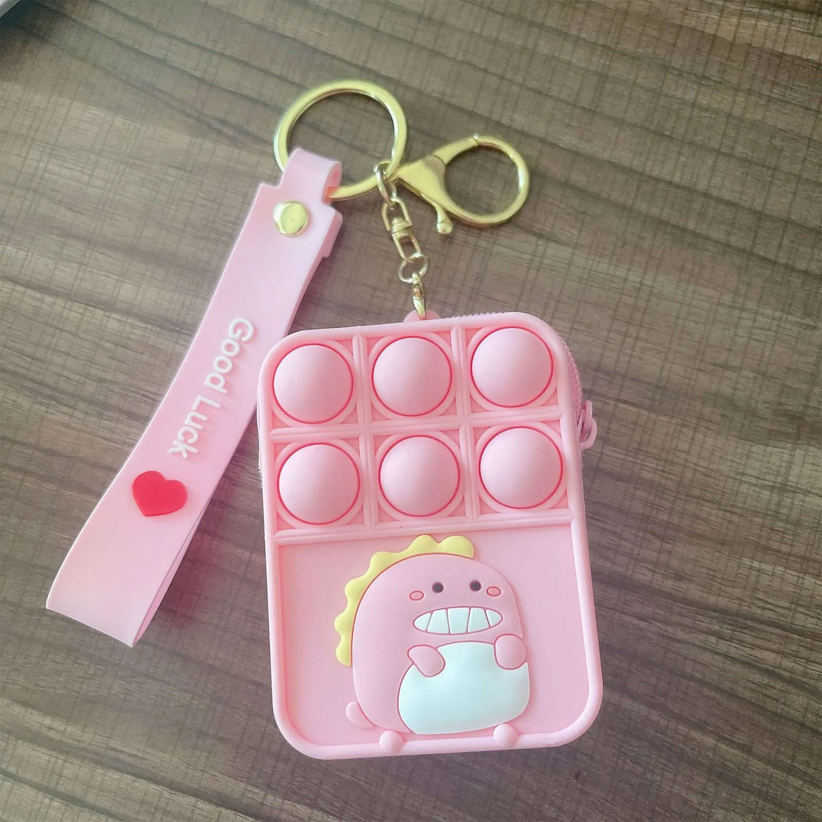 Mini Wallet Kids Keychian Bag Silicone Coin Purse Push Bubble Sensory Fidget Toys Simple Antistress For Christmas Ornaments | Игрушки и