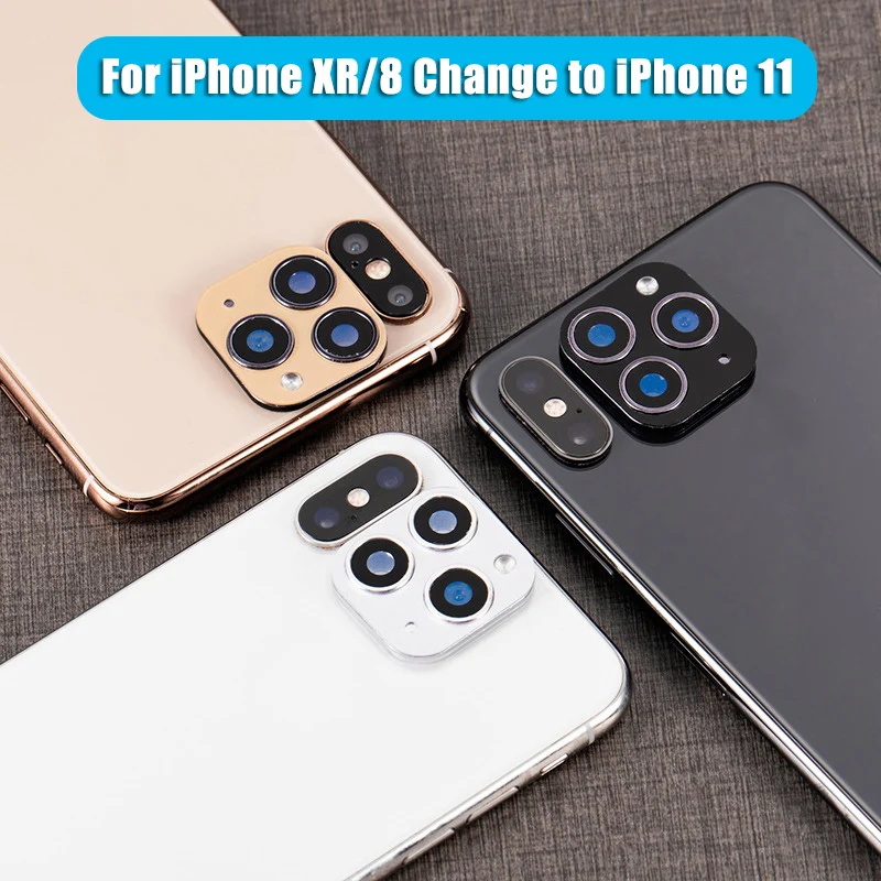 Наклейка на объектив для iPhone XR/XS крышка камеры смена секунд поддельная камера 11
