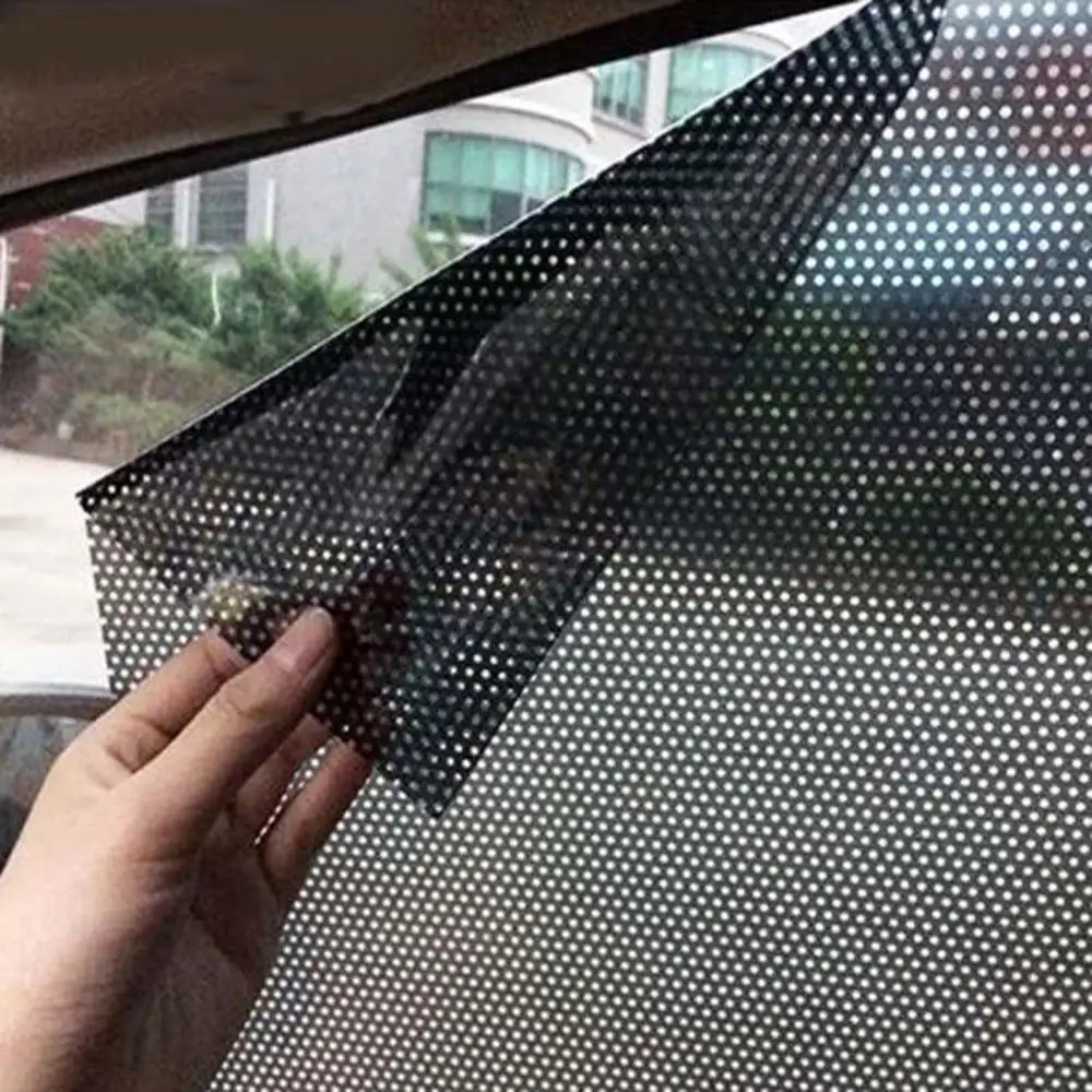 2x Car Auto Side Window Mesh Film Windshield Net Sun shade Sticker UV Protection