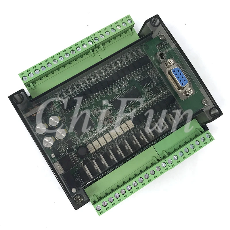

FX3U-32MT PLC industrial control board 6AD 2DA 8 way 100K pulse with 485 RTU communication transparent shell