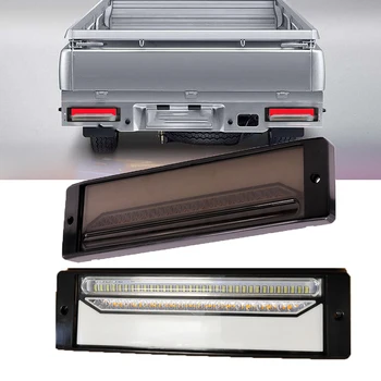 

2X LED Trailer Truck Brake Light Waterproof 4 in1 Neon Halo Ring Tail Brake Stop Turn Light Sequential Flowing Signal Light Lamp
