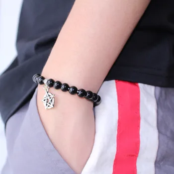 

2019 new Fashion Pendant Pendant Obsidian Retro women bead bracelet female Yoga bracelet pulsera del grano de las mujeres
