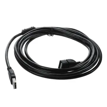 

USB 2.0 A MALE to A FEMALE Extension Cable Cord Extender For PC Laptop Black 3M