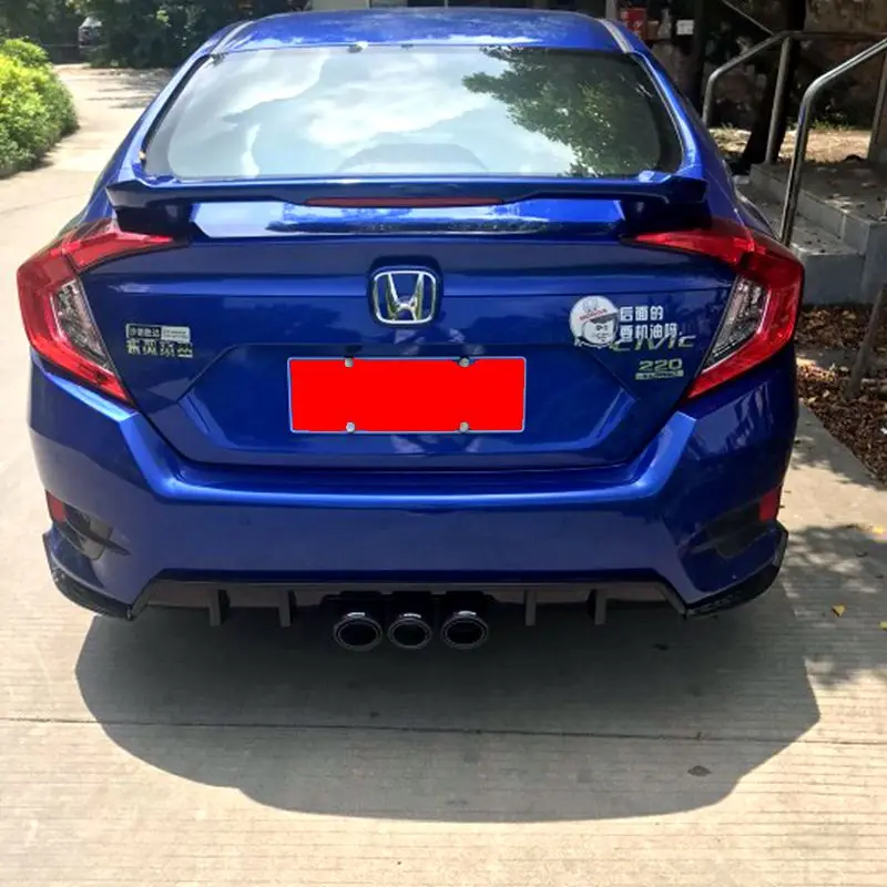 Для Honda Civic заднее крыло спойлер задний багажник загрузки Спойлеры крыльев с ABS материал